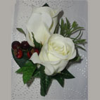 Ivory rustic buttonhole